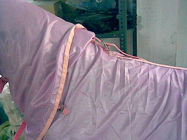 Flysheet with removable neckcover pink